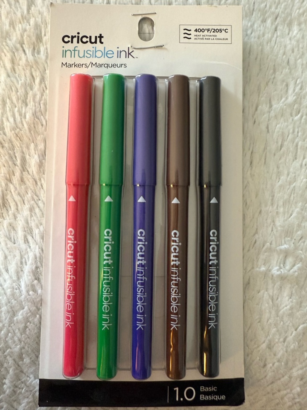 Cricut Infusible Ink Markers - Red, Green, Purple, Brown, Black